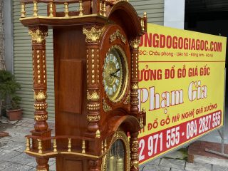 đồng hồ cây gỗ hương đá cao cấp