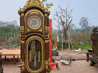 đồng hồ tứ trụ 2m3 dát vàng