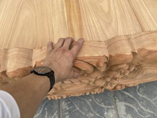 đuôi giường nguyên khối 10cm