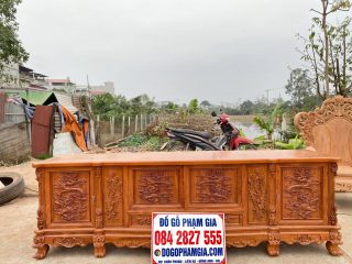 kệ tivi 2m4 gỗ hương đá