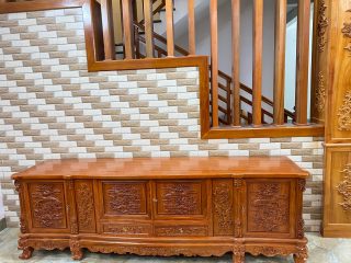 mẫu kệ tivi gỗ hương đá cao cấp