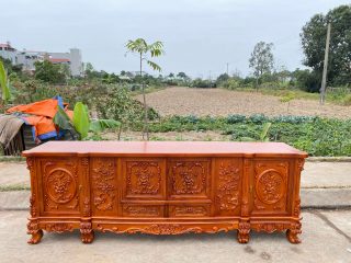kệ tivi hoàng gia gỗ hương đá