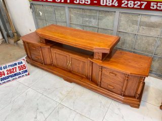 kệ tivi 2m2 gỗ hương đá