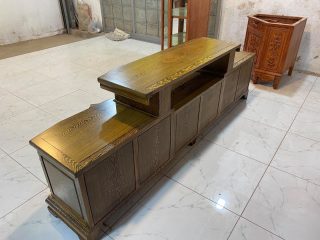 Kệ tivi gỗ mun đuôi công cao cấp tuyển chọn