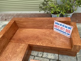 mẫu sofa gỗ hương đá hiện đại