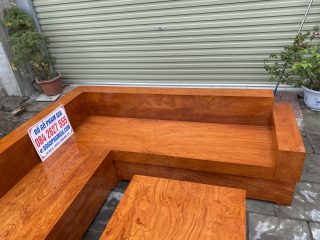 sofa gỗ gõ hiện đại