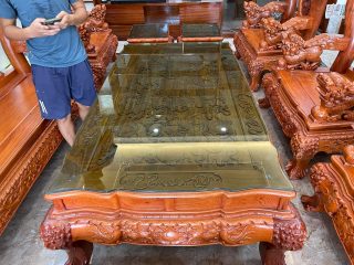 bàn trà minh quốc đục tứ linh