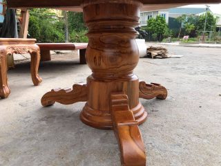 thiết kế chân trụ gỗ gõ đỏ