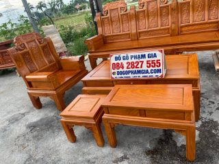 bàn ghế Âu Á tay hộp hiện đại