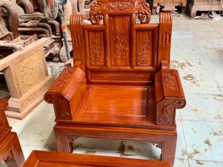 bàn ghế âu á gỗ gõ đỏ