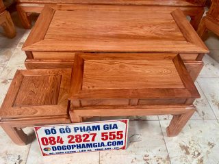 bàn ghế gỗ hương đá mẫu âu á