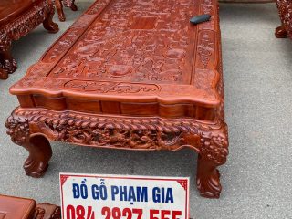 mặt bàn trà đục tứ linh
