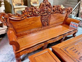 ghế dài louis hoàng gia tân cổ điển