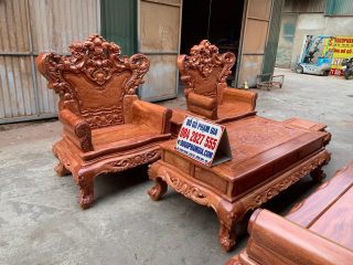 bàn ghế hoàng gia 6 món