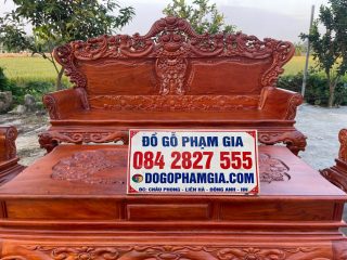 Bàn trà vf đoản dài hoàng gia gỗ hương đá