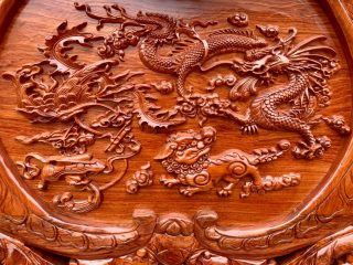 vách ghế đục tứ linh