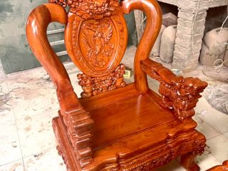 ghế đơn nghê 3 đầu bảo đỉnh vách đục phượng