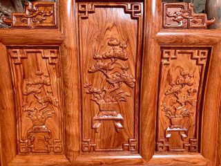 vách ghế đục tranh tứ quý