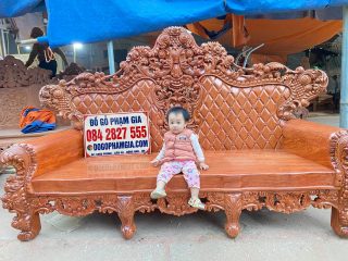 đoản dài louis hoàng gia gỗ hương đá nguyên khối