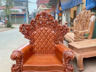 ghế đơn louis hoàng gia tân cổ điển