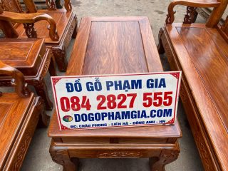 bàn trà gỗ hương xám nam phi