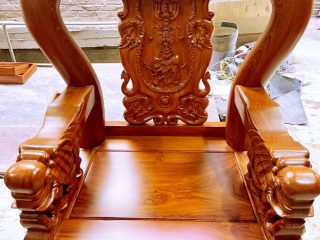 Ghế đơn minh quốc voi chiến tay voi đặc