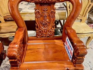 ghế đơn minh quốc gỗ hương đá