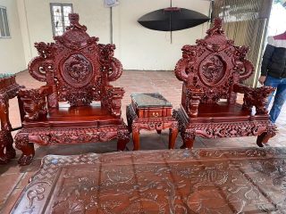 ghế đơn rồng khuỳnh nghê đỉnh