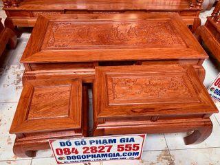 đôn ngồi và đôn kẹp gỗ hương đá