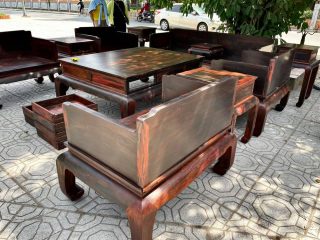 bàn ghế gỗ trắc Lào cao cấp