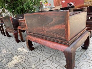 Bộ Bàn Ghế Vách Đặc Gỗ Trắc Lào 10 Món Hàng Siêu Hiếm (Anh Tuấn, Bắc Ninh) của Đồ Gỗ Phạm Gia