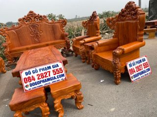 bàn ghế hoàng gia gỗ gõ đỏ hàng tuyển