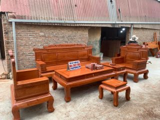 bàn ghế triện tranh vách trơn