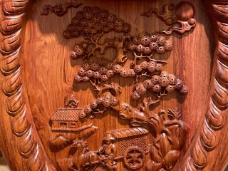 vách tựa ghế đơn gỗ hương đá