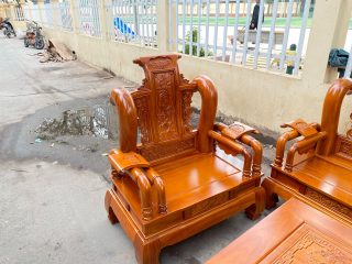 ghế đơn tần thủy hoàng gỗ gõ đỏ