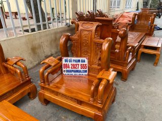 ghế đơn gỗ gõ đỏ chương cuốn thư