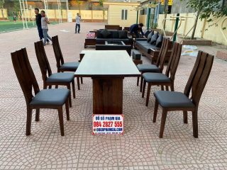 bàn ghế ăn gỗ óc chó