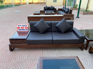 ghế đôi gỗ óc chó