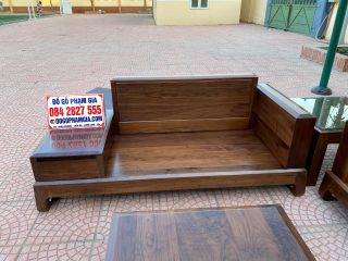 ghế đôi gỗ óc chó đanh chắc