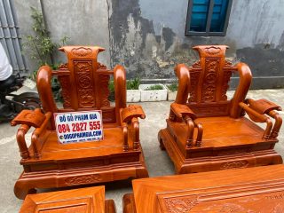 ghế đơn tần thủy hoàng gỗ gõ đỏ hàng tuyển