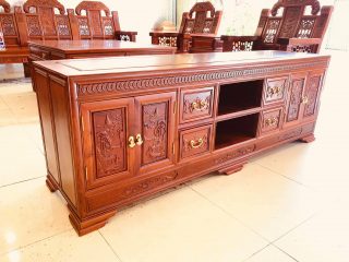 kệ tivi mõ phẳng gỗ hương lào