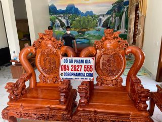 ghế đơn minh quốc nghê 3 đầu