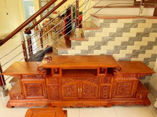 kệ tivi gỗ hương đá