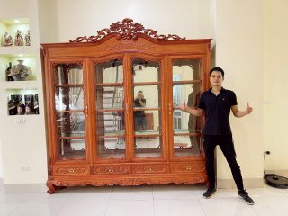 tủ rượu gỗ hương đá