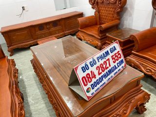 kệ tivi gỗ hương đá louis hoàng gia