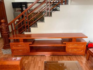 kệ tivi gỗ hương đá