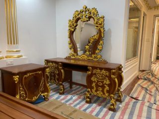 mẫu bàn trang điểm louis hoàng gia tân cổ điển
