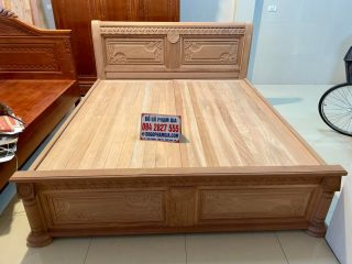 mẫu giường gỗ lát cao cấp