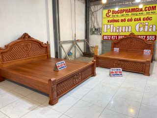 giường ngủ louis hoàng gia liền tấm hàng cao cấp