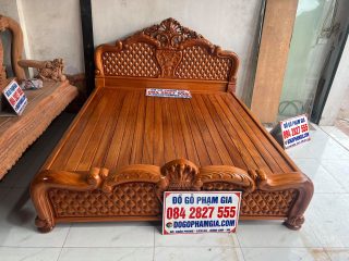 giường ngủ gỗ gõ đỏ cao cấp